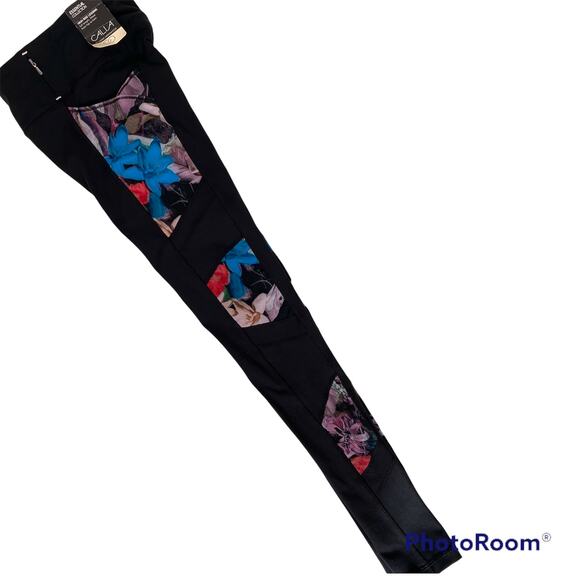 CALIA Essential Mesh Floral Leggings Carrie Underwood Pockets Womens XS - Picture 4 of 11